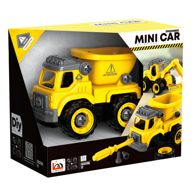 Конструкторы с уникальными деталями - Конструктор DIY Spatial Creativity Строительный самосвал (CJ-1614171)#3