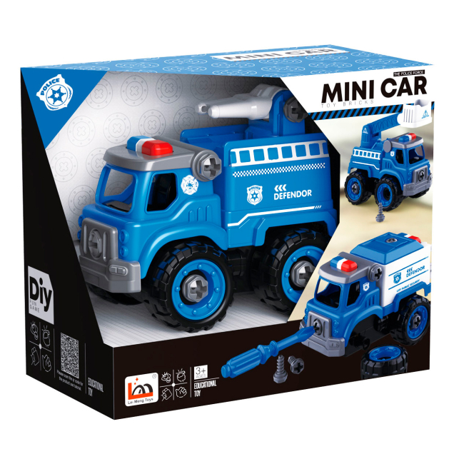 Конструктори з унікальними деталями - Конструктор DIY Spatial Creativity Поліцейський спецтранспорт (CJ-1614173)#3