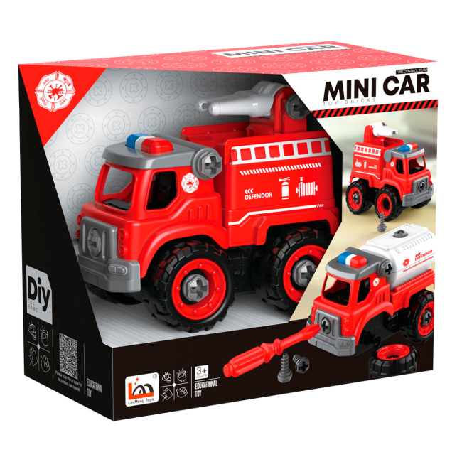 Конструктори з унікальними деталями - Конструктор DIY Spatial Creativity Пожежний спецтранспорт (CJ-1614177)#3