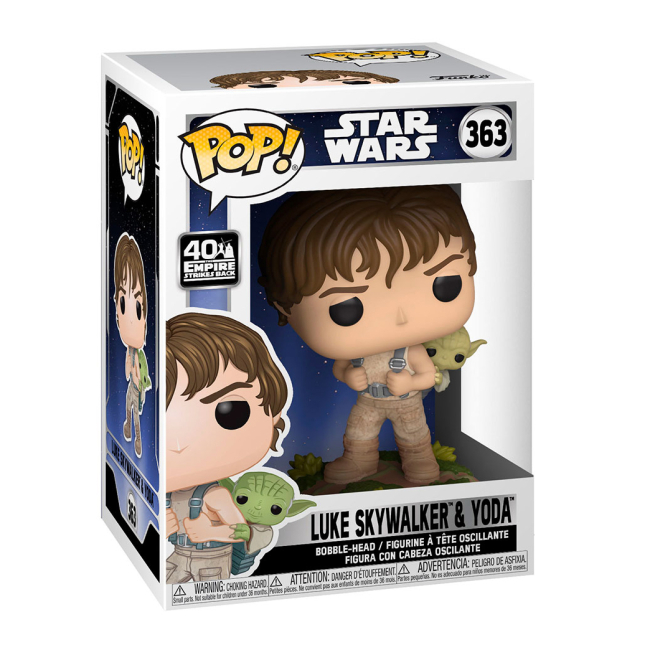 Фигурки персонажей - Фигурка Funko Pop Star Wars Эпизод 5 Люк с Йодой (46768)#3