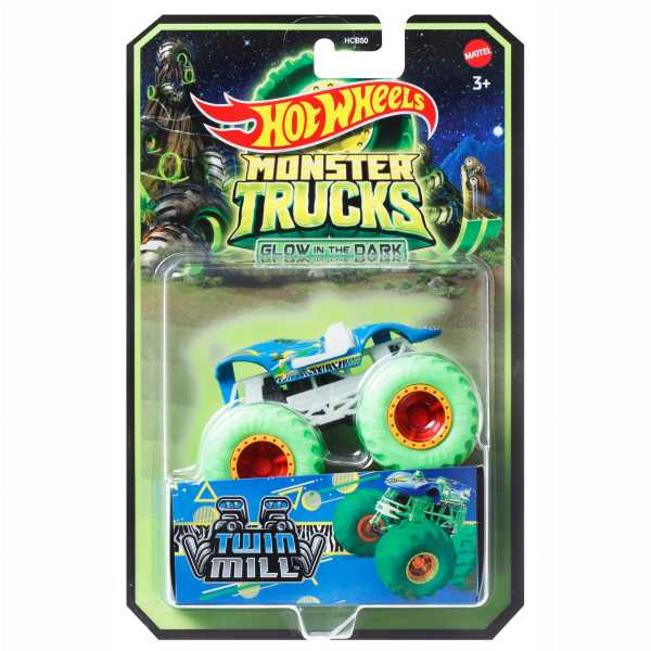 Автомоделі - Автомодель Hot Wheels Monster Trucks Glow in the Dark в асортименті (HCB50)#5
