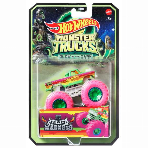 Автомоделі - Автомодель Hot Wheels Monster Trucks Glow in the Dark в асортименті (HCB50)#6
