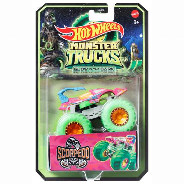 Автомоделі - Автомодель Hot Wheels Monster Trucks Glow in the Dark в асортименті (HCB50)#8