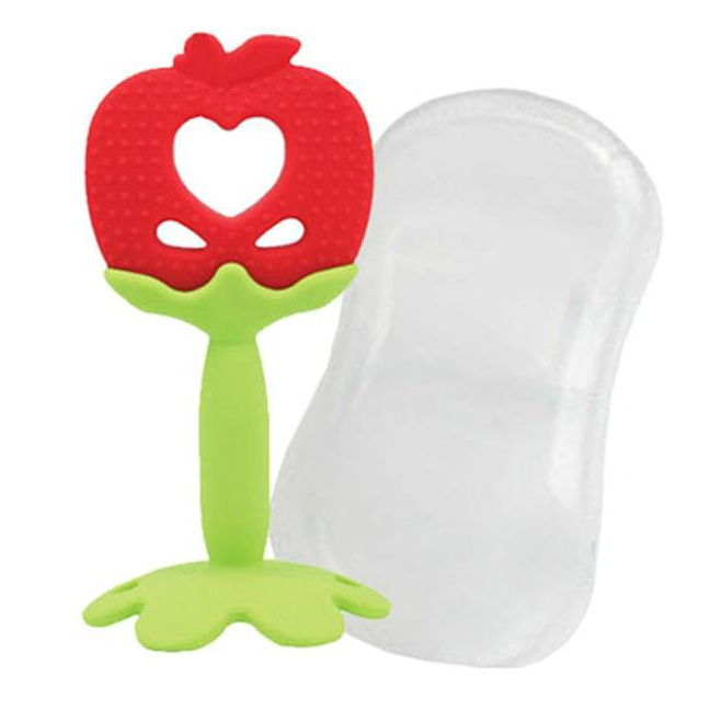 Погремушки, прорезыватели - Прорезыватель Nature Love Mere Яблоко в футляре (8809402095070)#2