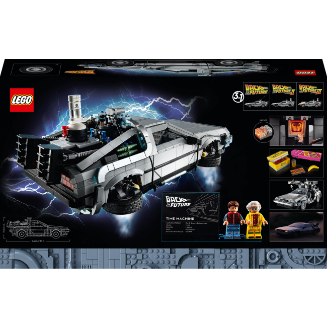 Конструкторы LEGO - Конструктор LEGO Icons Машина времени из фильма «Назад в будущее» (10300)#3