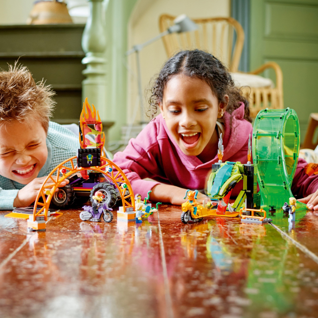 Конструкторы LEGO - Конструктор LEGO City Двойная петля каскадерской арены (60339)#5