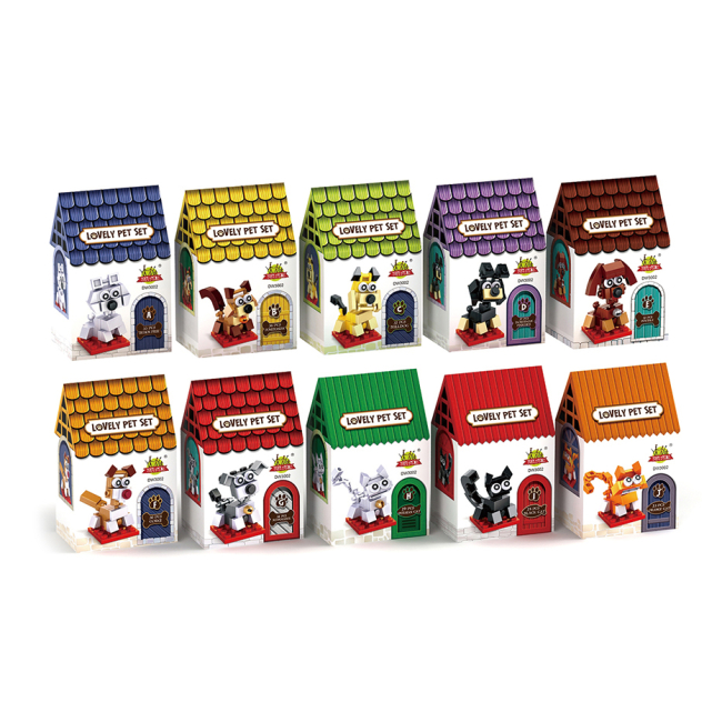 Конструкторы с уникальными деталями - Конструктор Star tribe Mini Blocks Домашнее животное в ассортименте (CJ-2224437)#3