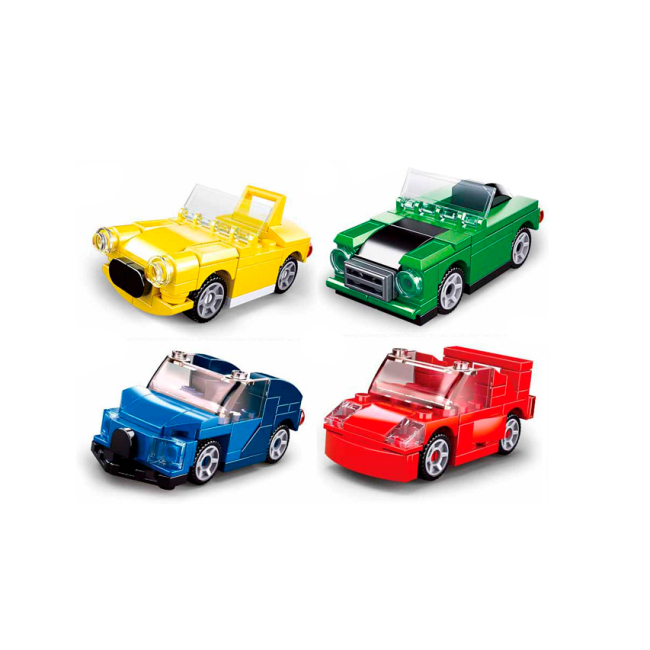 Конструкторы с уникальными деталями - Конструктор Sluban Машина в ассортименте 44 детали (M38-B0885)#2