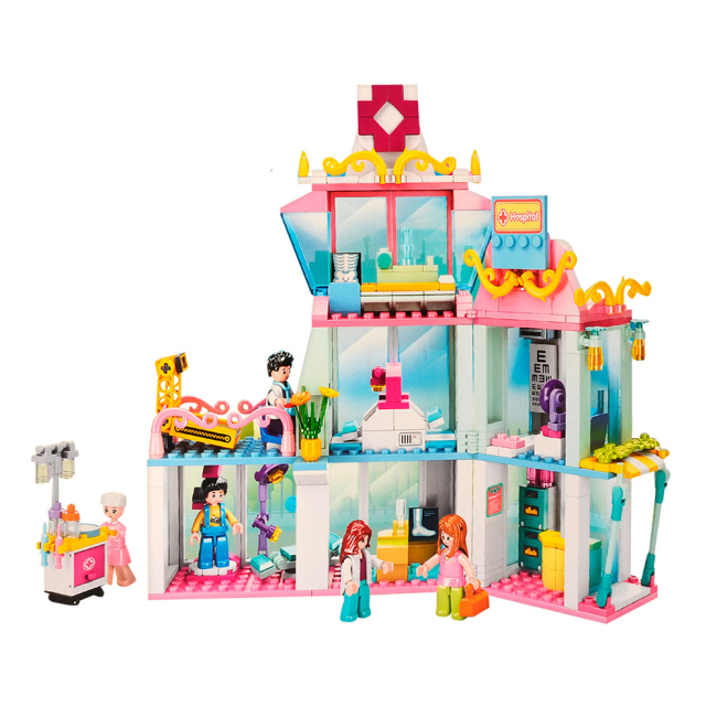 Конструкторы с уникальными деталями - Конструктор Sluban Girls Dream Больничный домик 459 деталей (M38-B0799)#2