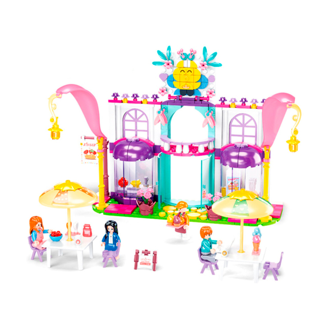 Конструктори з унікальними деталями - Конструктор Sluban Girls Dream Girls Dream Кафе 358 деталей (M38-B0972)#2