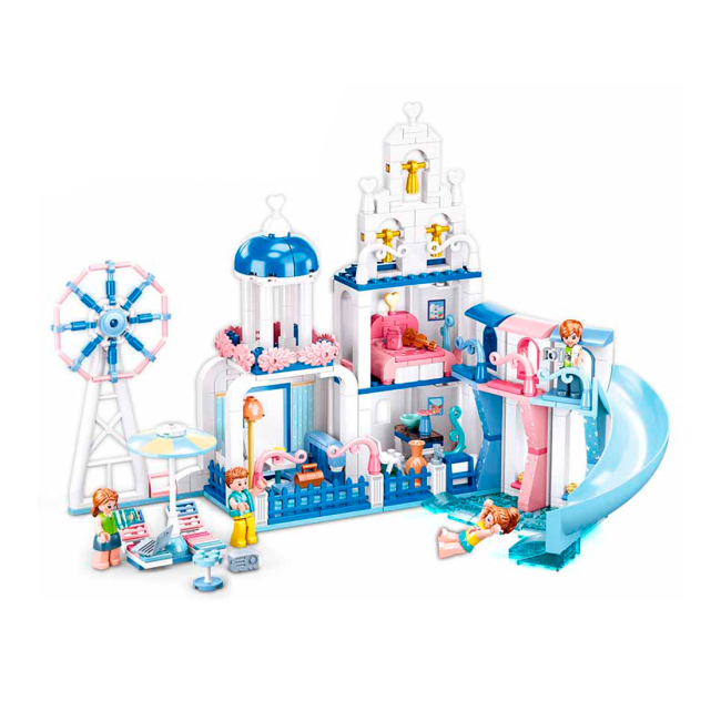 Конструктори з унікальними деталями - Конструктор Sluban Happy Diary Центр розваг 446 деталей (M38-B0868)#2