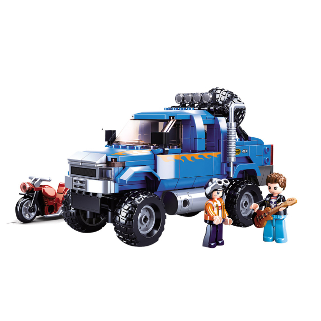 Конструктори з унікальними деталями - Конструктор Sluban Model Bricks Важкий позашляховик 363 деталей (M38-B0813)#2