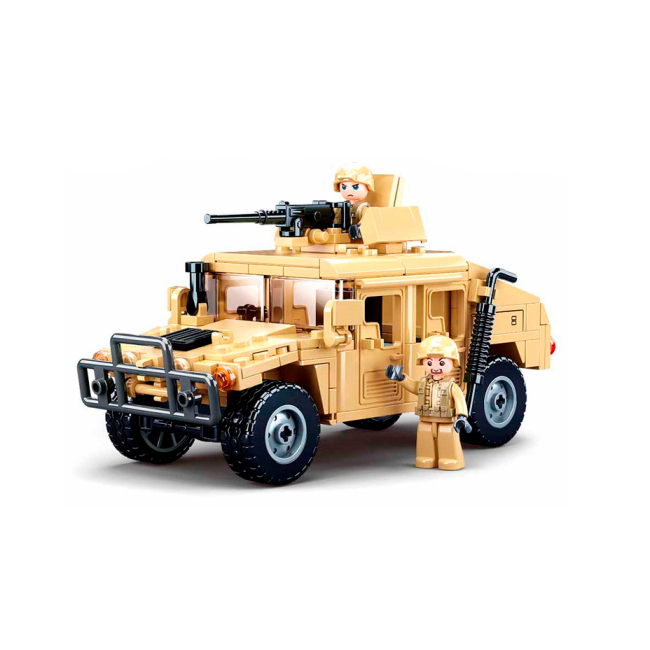 Конструктори з унікальними деталями - Конструктор Sluban Model Bricks Штурмовий автомобіль Хамер 265 деталей (M38-B0837)#2
