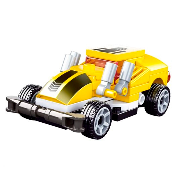 Конструктори з унікальними деталями - Конструктор Sluban Power bricks Машина жовта (M38-B0888C)#2