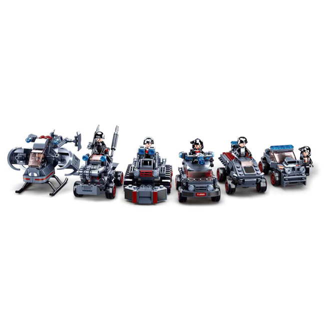 Конструкторы с уникальными деталями - Конструктор Sluban Space war Командная машина 6 в 1 (M38-B0927)#3
