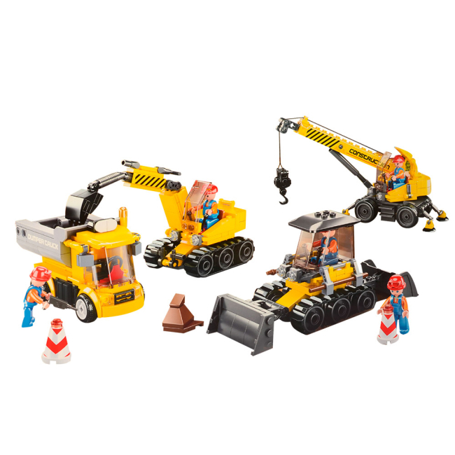 Конструкторы с уникальными деталями - Конструктор Sluban Town Строительная техника (M38-B0810)#2