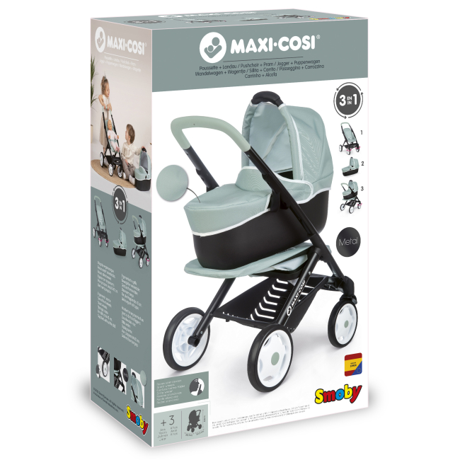 Транспорт и питомцы - Коляска Smoby Maxi-cosi and Quinny Мята 3 в 1 (253120)#2