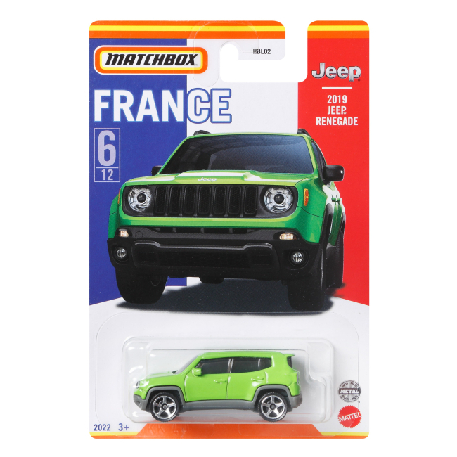 Автомоделі - Автомодель Matchbox Шедеври автопрому Франції Jeep Renegade (HBL02/HFH73)#4