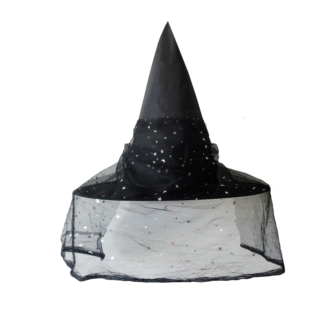 Костюмы и маски - Карнавальный колпак Yes! Fun Хэллоуин вуаль (974362)#2