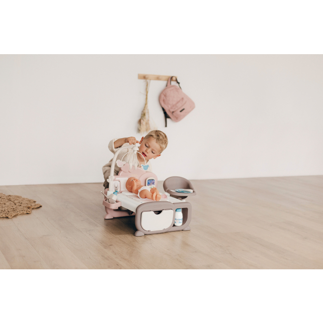 Меблі та будиночки - Ігровий центр Smoby Бебi Ньорс Рожева пудра Дитяча кімната (220375)#3