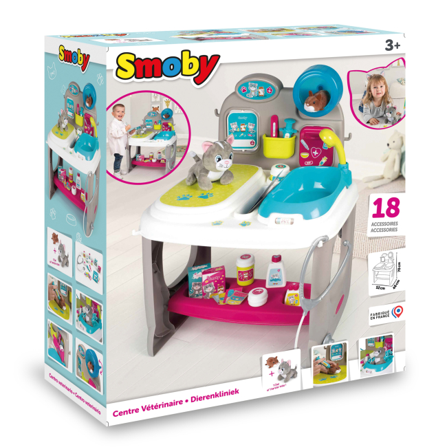 Набори професій - Ігровий набір Smoby Ветеринарний центр (340404)#2