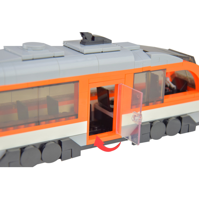 Конструкторы с уникальными деталями - Конструктор IBLOCK Скоростной поезд 448 деталей (PL-921-385)#5