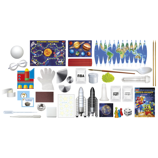 Наукові ігри, фокуси та досліди - Набір для експериментів Ranok Секрети космосу (12132064У)#2