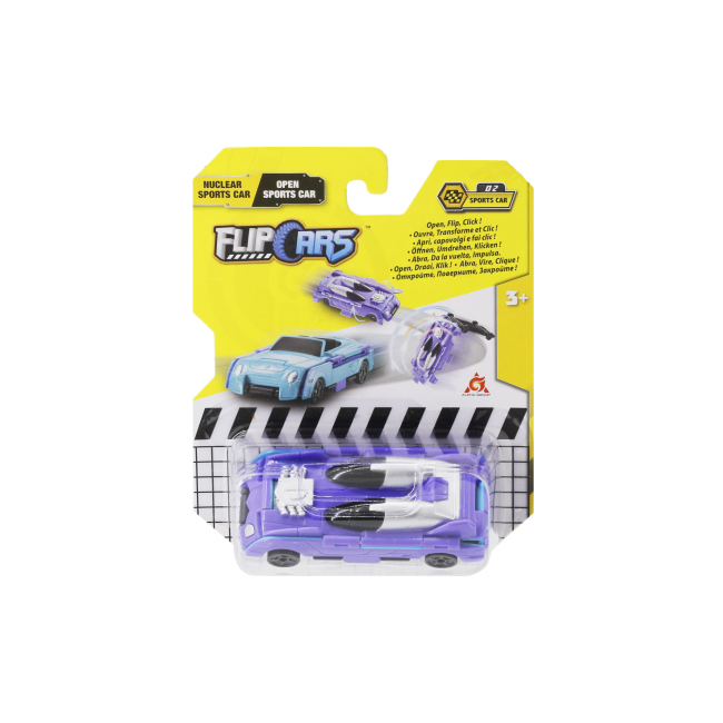 Трансформеры - Машинка-трансформер Flip Cars Атомный спорткар и Спорткар кабриолет 2 в 1 (EU463875B-02)#3