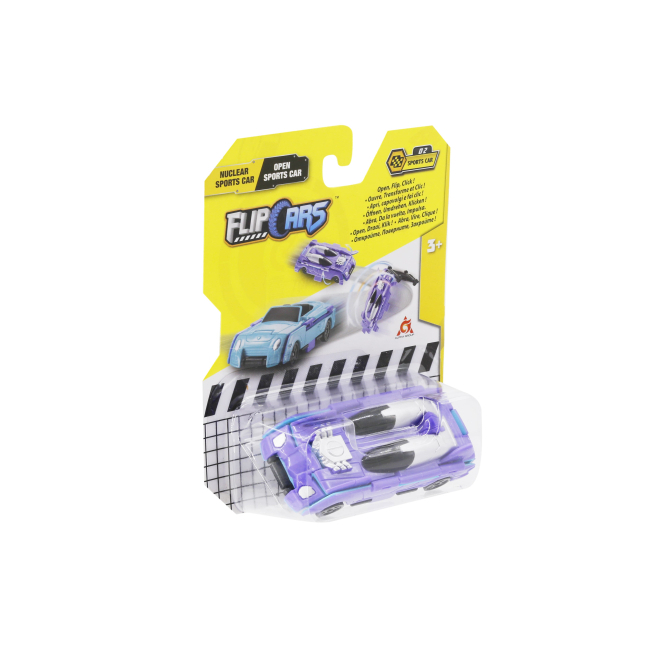 Трансформеры - Машинка-трансформер Flip Cars Атомный спорткар и Спорткар кабриолет 2 в 1 (EU463875B-02)#4