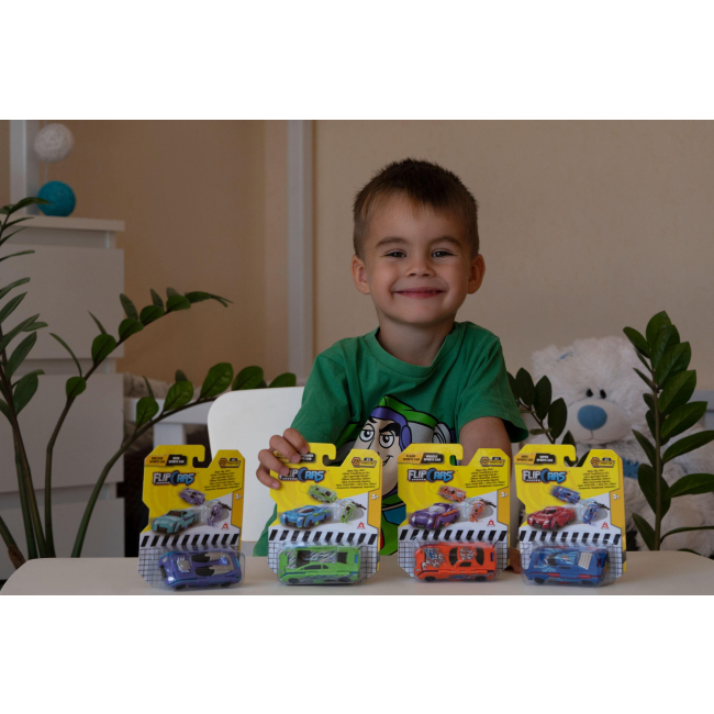 Трансформеры - Машинка-трансформер Flip Cars Черный спорткар и Классический спорткар 2 в 1 (EU463875B-04)#7