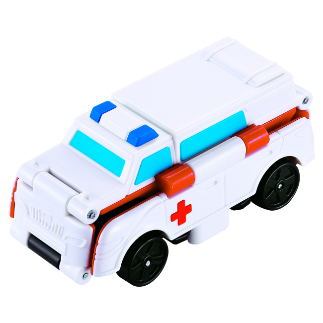 Транспорт и спецтехника - Трансформер Flip Cars Скорая помощь и Внедорожник 2 в 1 (EU463875-06)#2
