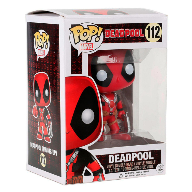 Фигурки персонажей - Фигурка Funko Pop Marvel Дэдпул с большим пальцем вверх (7487)#3