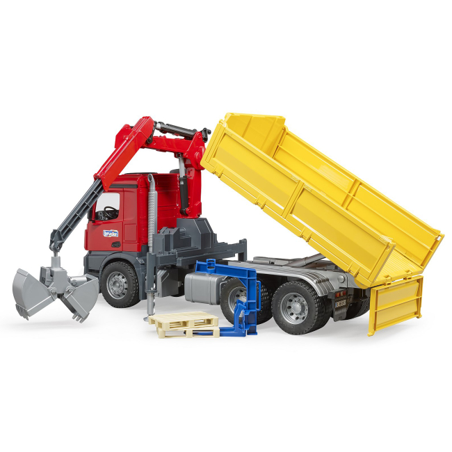 Транспорт и спецтехника - Автомодель Bruder MB Arocs с краном-манипулятором (03651)#2