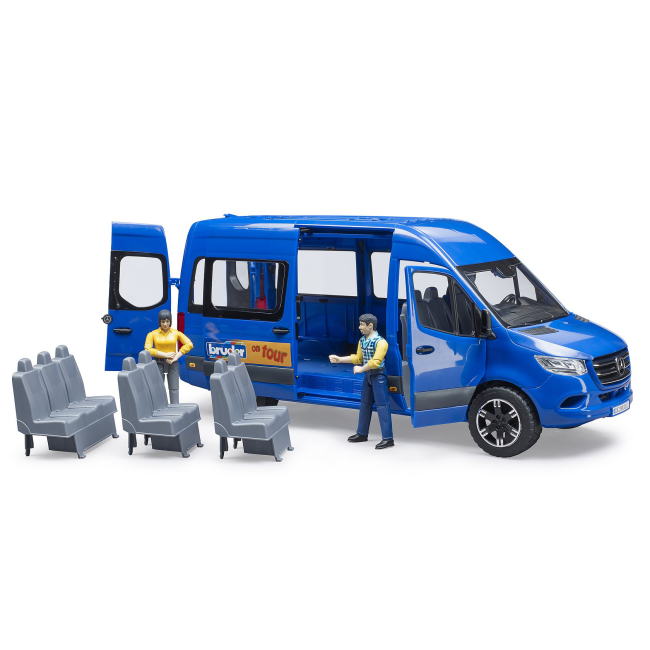 Транспорт і спецтехніка - Автомодель Bruder MB Sprinter туристичний з фігурками (02670)#3