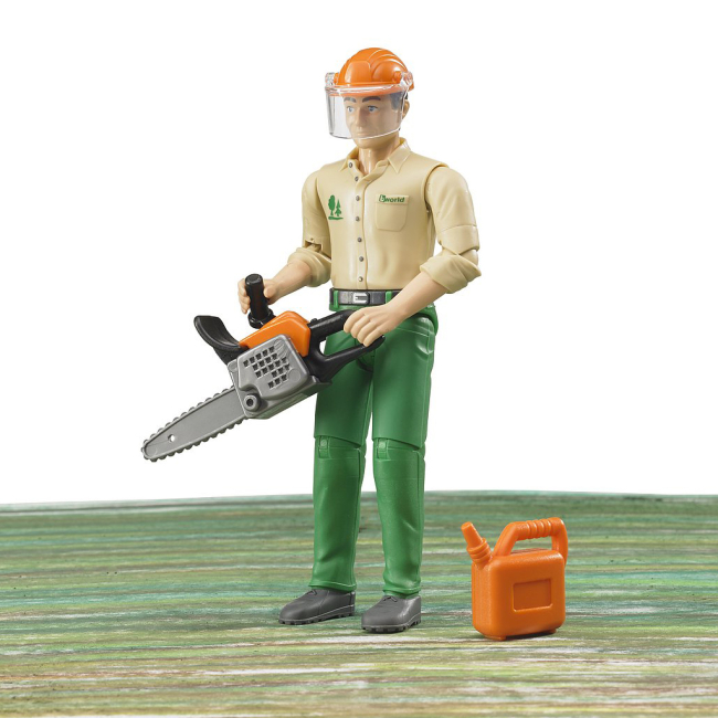 Фигурки человечков - Игровая фигурка Bruder Лесозаготовитель (60030)#2