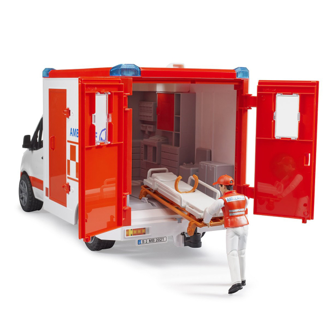 Транспорт и спецтехника - Скорая помощь Bruder MB Sprinter с фигуркой (02676)#3