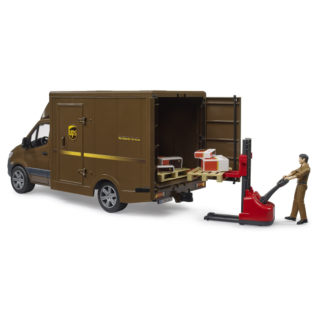Транспорт и спецтехника - Фургон Bruder MB Sprinter Курьер UPS (02678)#4