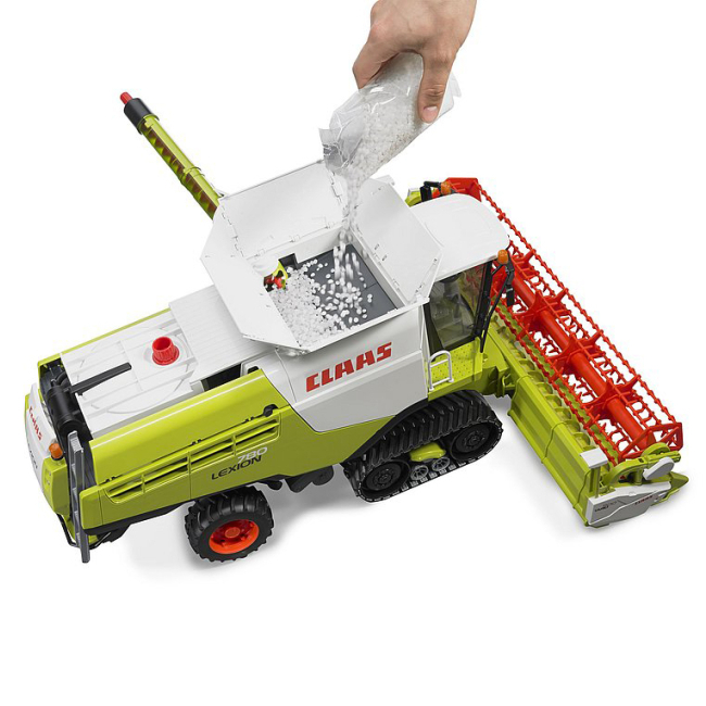 Транспорт и спецтехника - Зерноуборочный комбайн Bruder Claas Lexion 780 Terra Trac (02119)#4