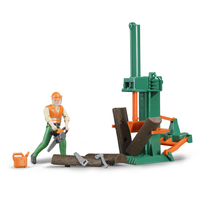 Фигурки человечков - Игровой набор Bruder Лесозаготовитель с аксессуарами (62650)#2