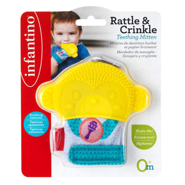 Погремушки, прорезыватели - Перчатка-прорезыватель Infantino Обезьянка (316651)#2