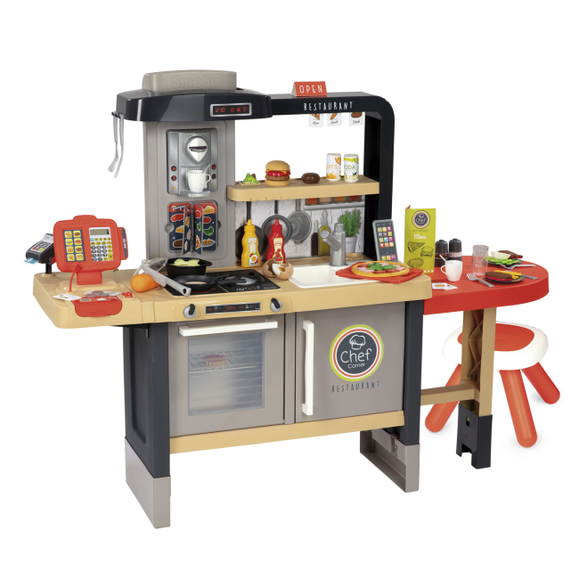 Дитячі кухні та побутова техніка - Інтерактивний ресторан-кухня Smoby У Шефа (312307)#2
