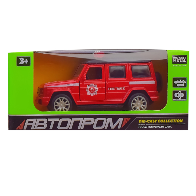 Транспорт і спецтехніка - Автомодель Автопром Fire truck червона 1:32 (A3237/2)#2
