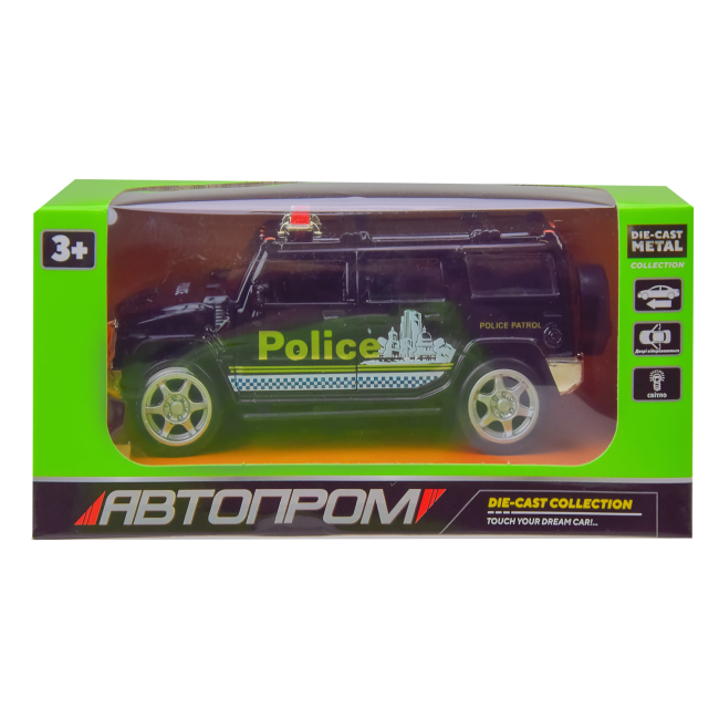 Транспорт и спецтехника - Полицейский внедорожник Автопром черный (A3246/1)#2