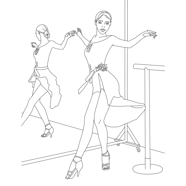 Товари для малювання - Розмальовка Жорж #girls#fashion#dance (9786178023508)#3