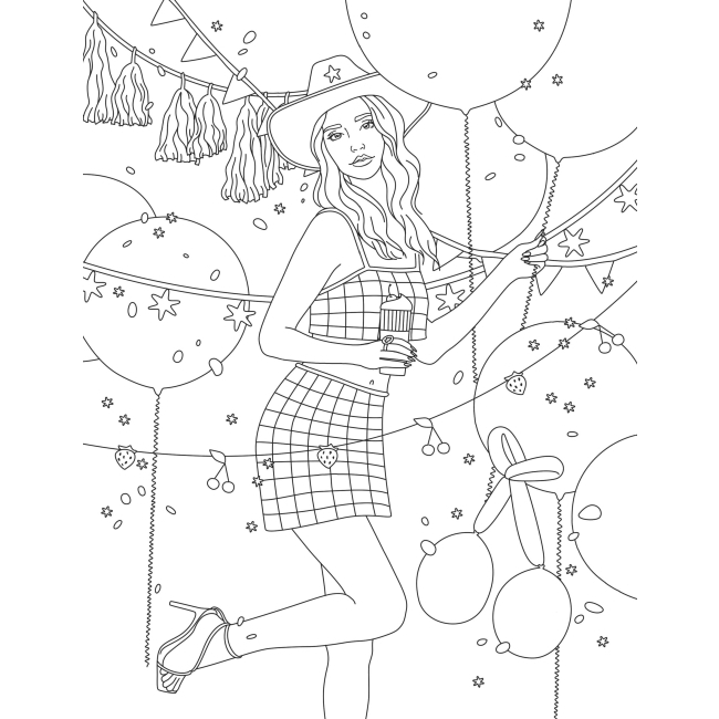 Товари для малювання - Розмальовка Жорж #girls#fashion#party (9786178023515)#2