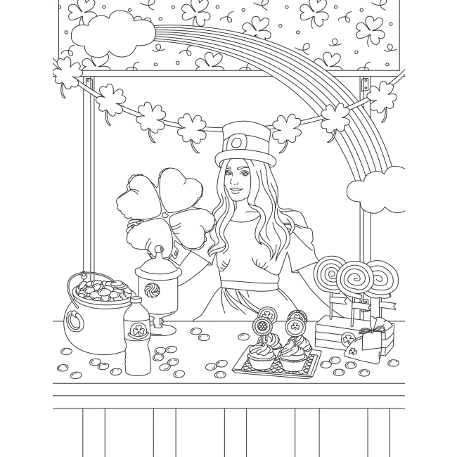 Товари для малювання - Розмальовка Жорж #girls#fashion#party (9786178023515)#6