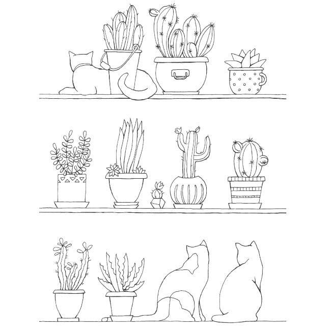 Товари для малювання - Розмальовка Жорж #girls#fashion#cats (9786177579204)#4