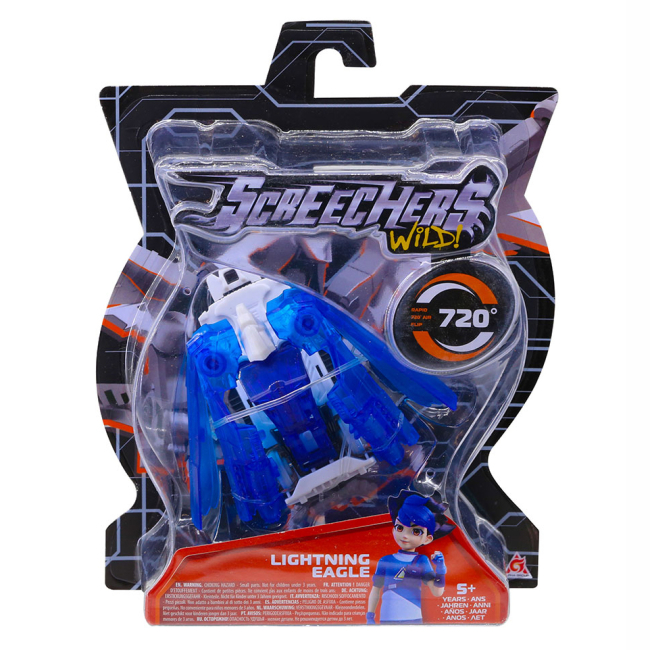 Трансформеры - Машинка-трансформер Screechers Wild S4 L0 Лайтнинг Игл (EU685003)#5