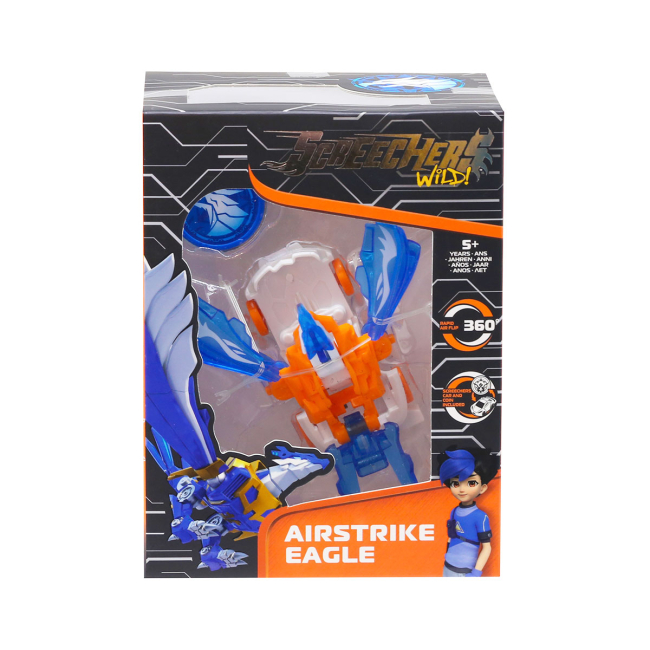 Трансформери - Машинка-трансформер Screechers Wild S4 L1 Еірстрайк Ігл (EU685101)#5