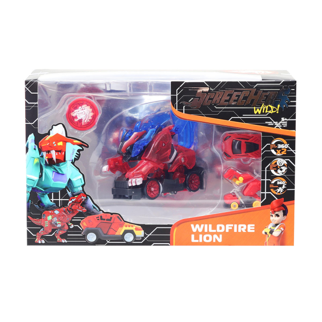 Трансформеры - Машинка-трансформер Screechers Wild S4 L3 Вайлдфаер Лаен премиум (EU685302S)#8